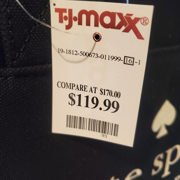 Kate Spade New York Black Canvas Tote Bag - Picture 4 of 6